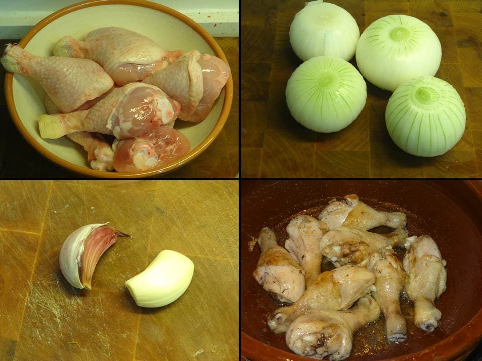 Muslos de pollo al pedro ximénez