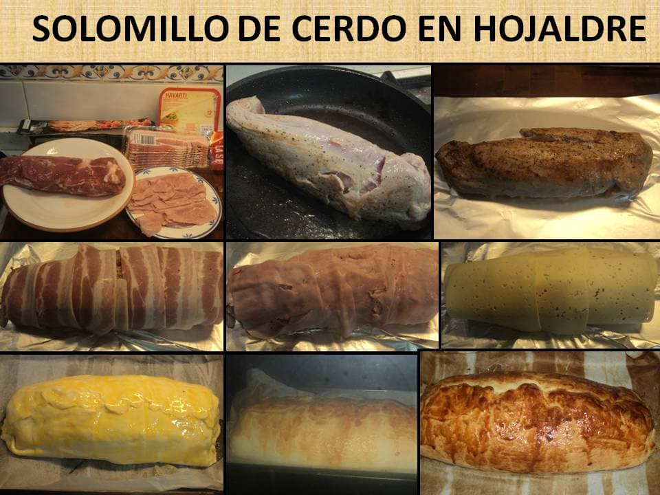 Solomillo de cerdo en hojaldre