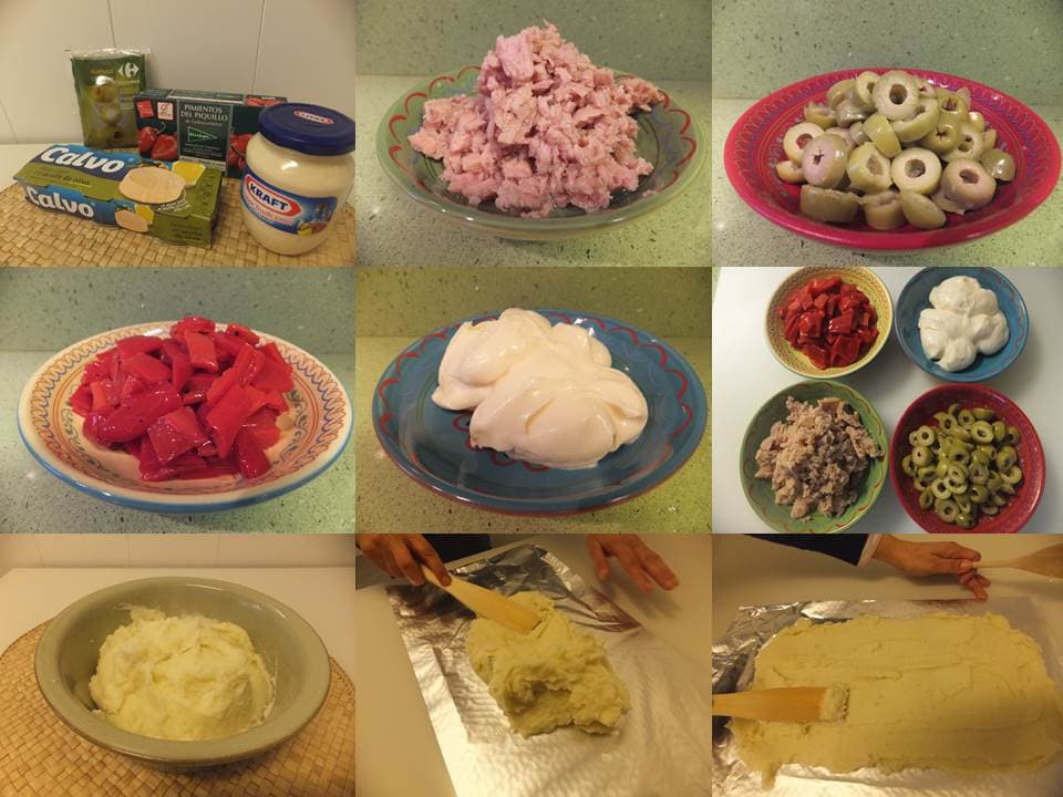 Rollo de puré de patatas