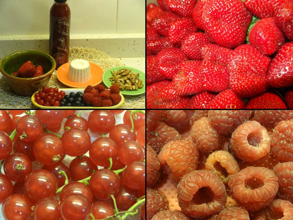 Ensalada de frutos rojos y balsámico de frambuesa