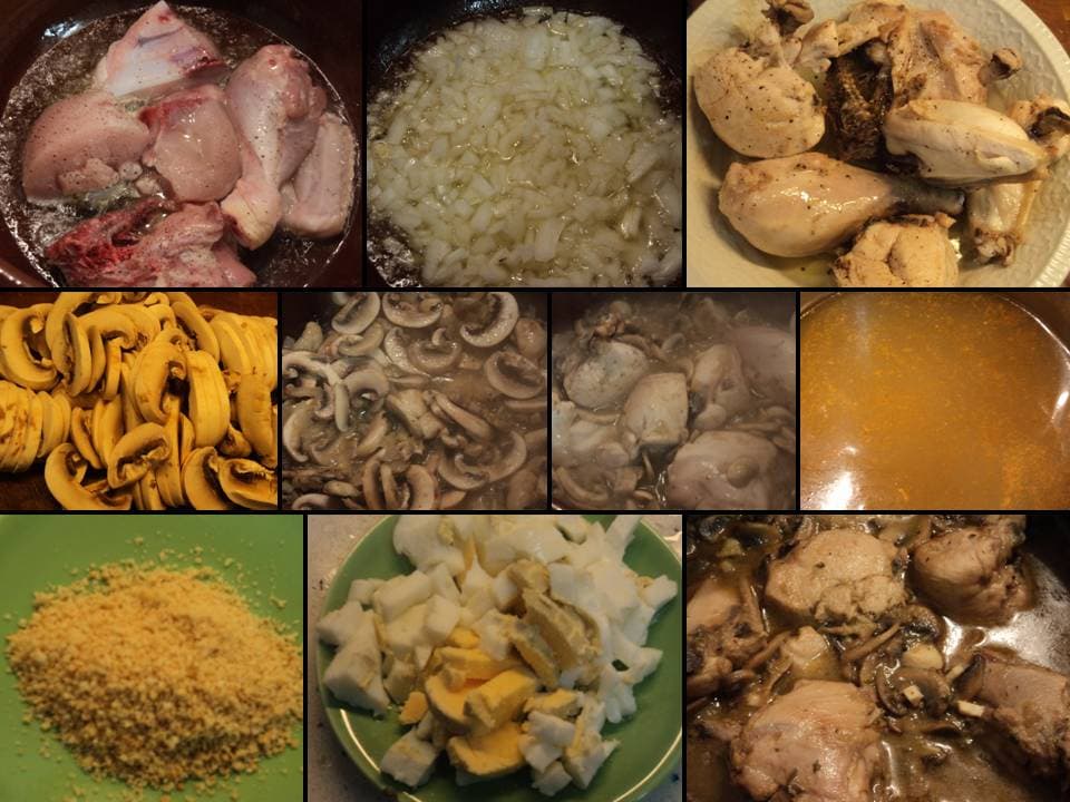 Pollo en pepitoria