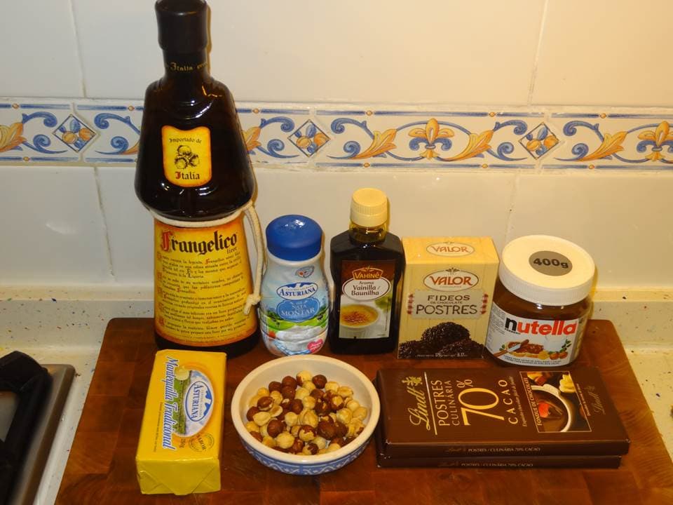Trufas de nutella con frangelico
