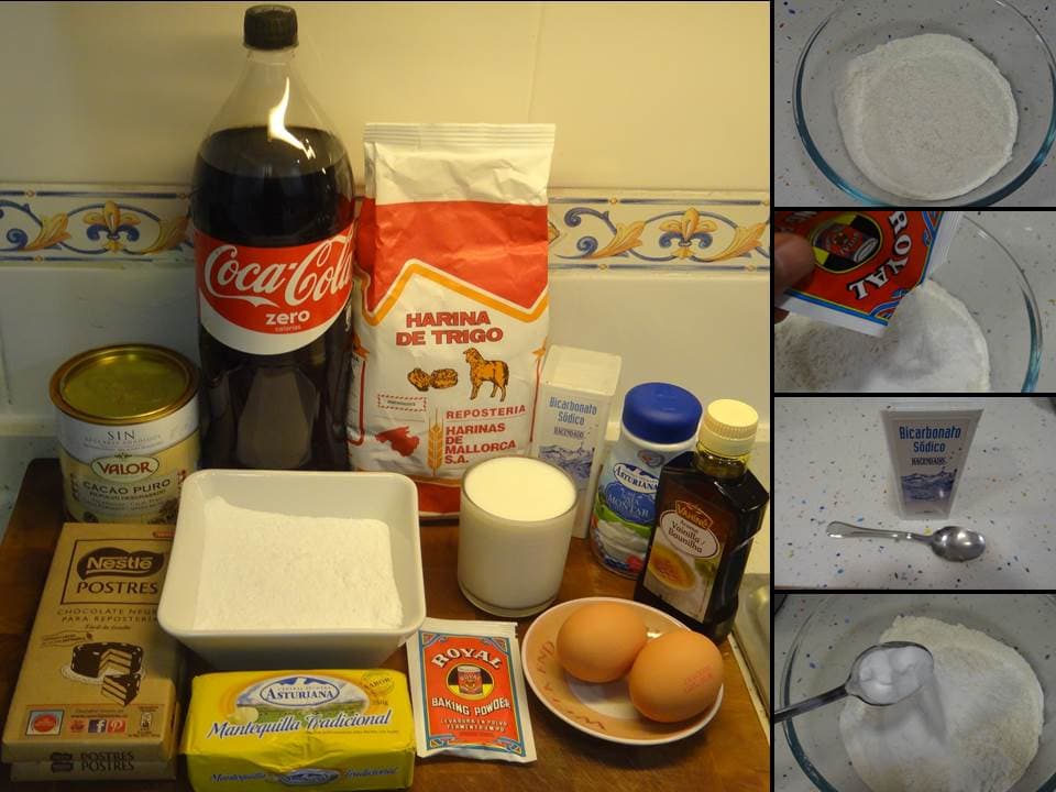 Tarta de chocolate y coca-cola