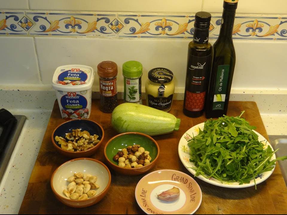 Ensalada de cintas de calabacín