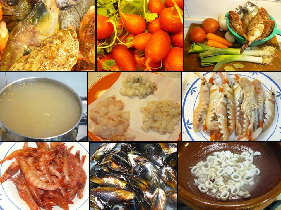 Arroz caldoso de mariscos al estilo “trébol”