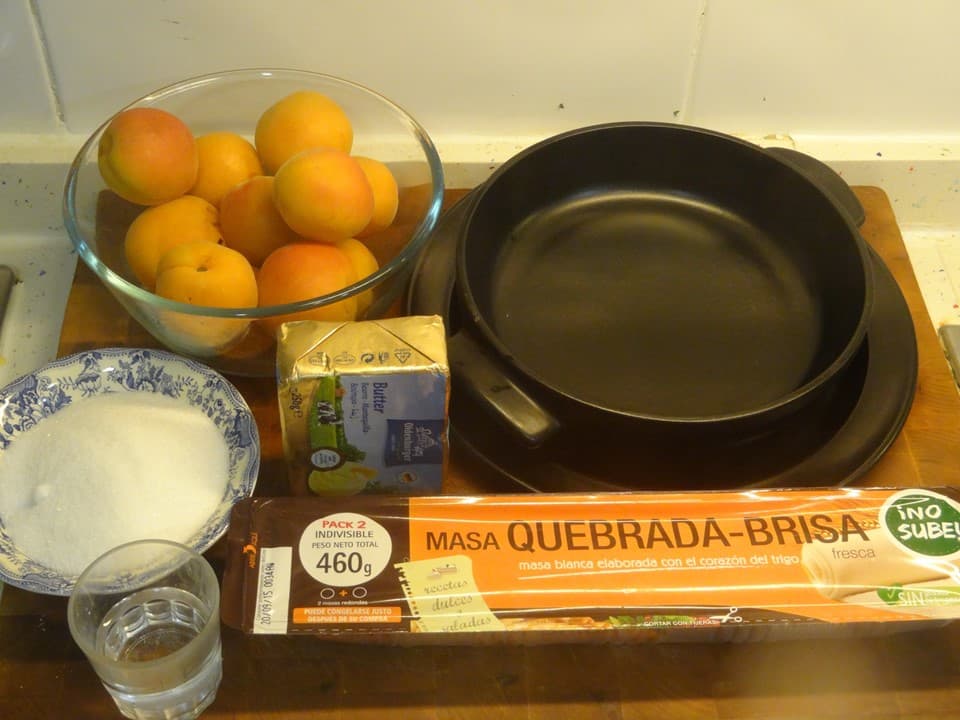 Tarta tatin de albaricoques