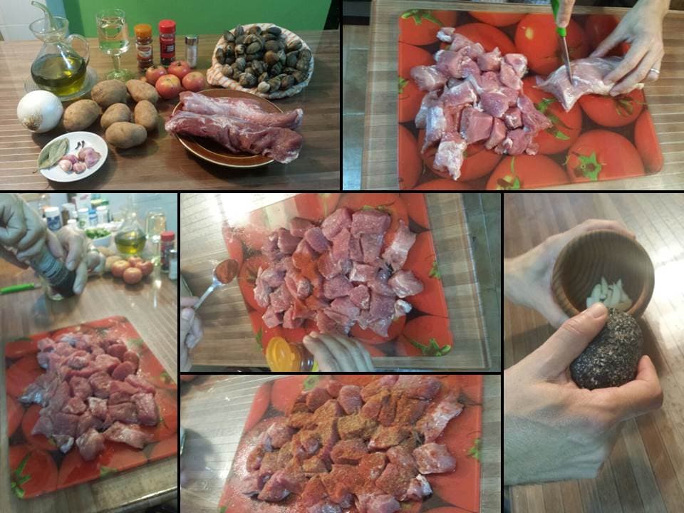 Porco à alentejana