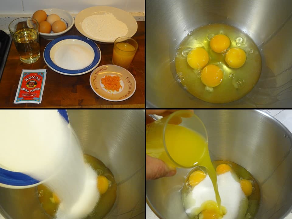 Magdalenas de naranja